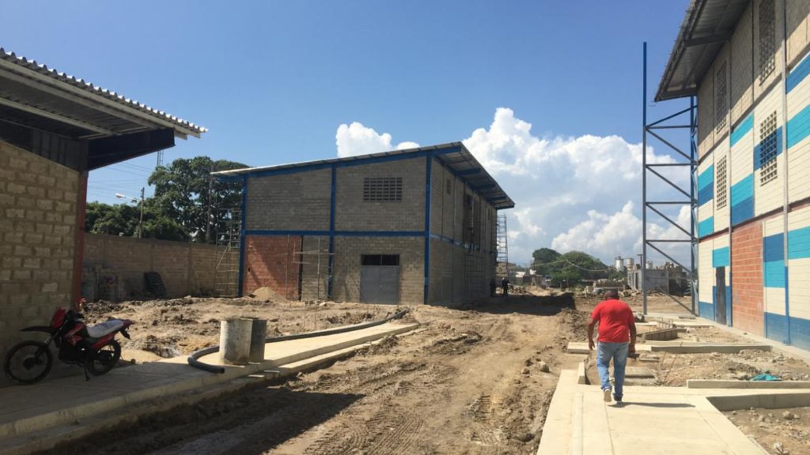 Obra civil en ejecución