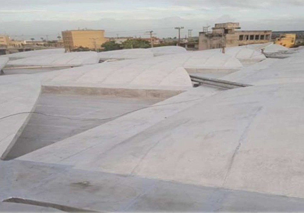 Superficie de techo, edificio administrativo